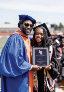 J'Taelii Heath receives the Outstanding Senior Leadership award.